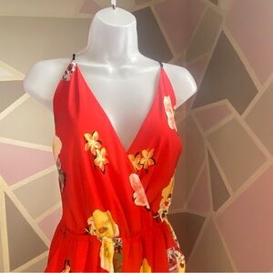 Love Tree jumpsuit, orange, size 8